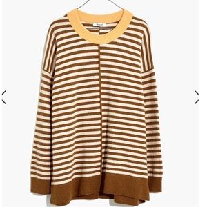 Striped Brown and Cream Sweater